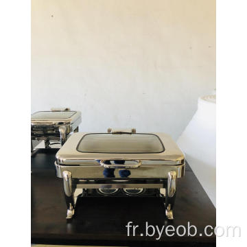 Chafing dish oblong avec buffet de pattes Park Avenue